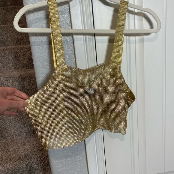 Santa Brands Sparkle Milano Golden Short Top - Picture 5 of 8